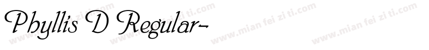 Phyllis D Regular字体转换